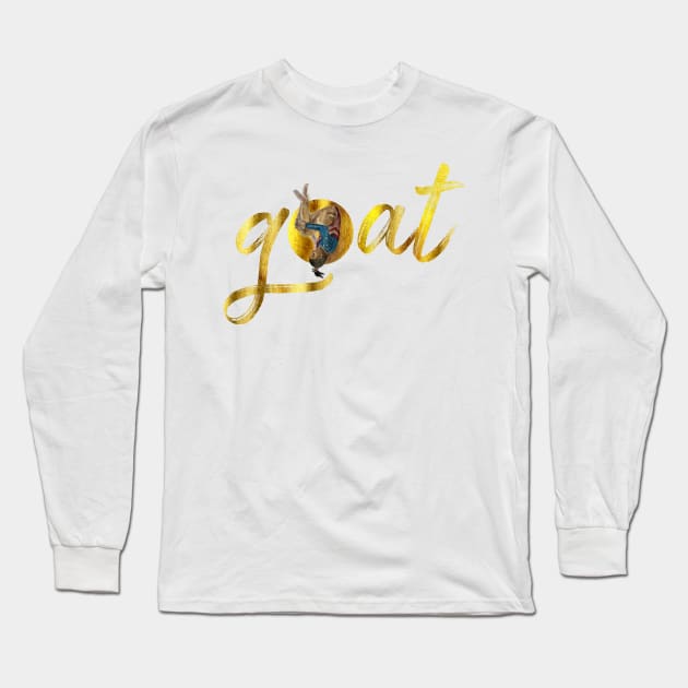 Simone Biles goat Long Sleeve T-Shirt by MakingAir